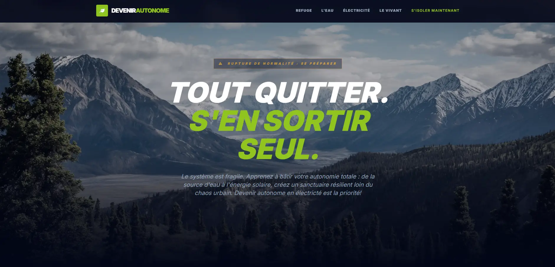 Aperçu site vitrine